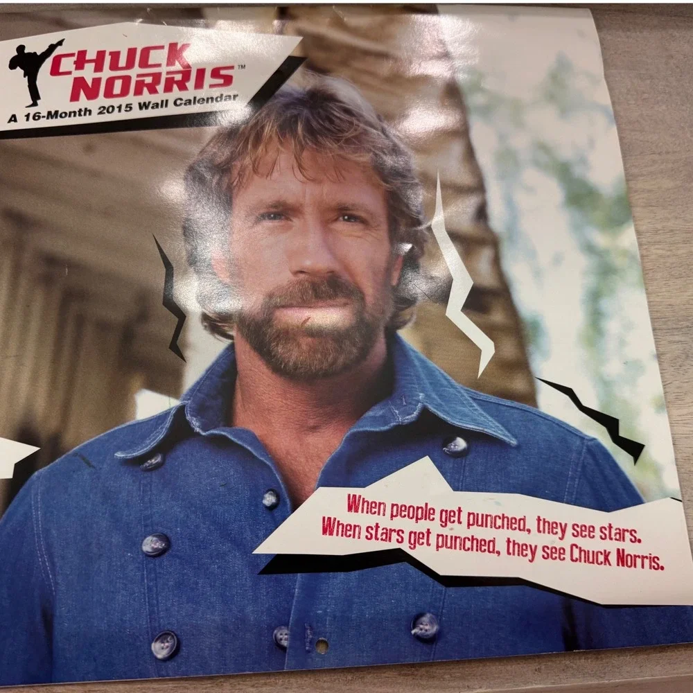 Chuck Norris 2015 16-Month Wall Calendar Trends International Collectible Meme